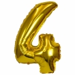 XXL Foil Balloon Number 4 Gold